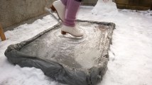 YouTube video: DIY Tiny Ice Rink